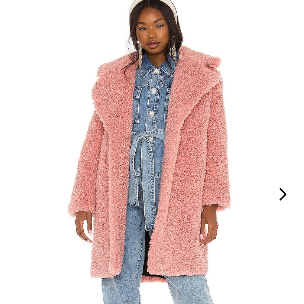 *NEW* Lovers and Friends Niki Faux Fur Coat in Blush Pink